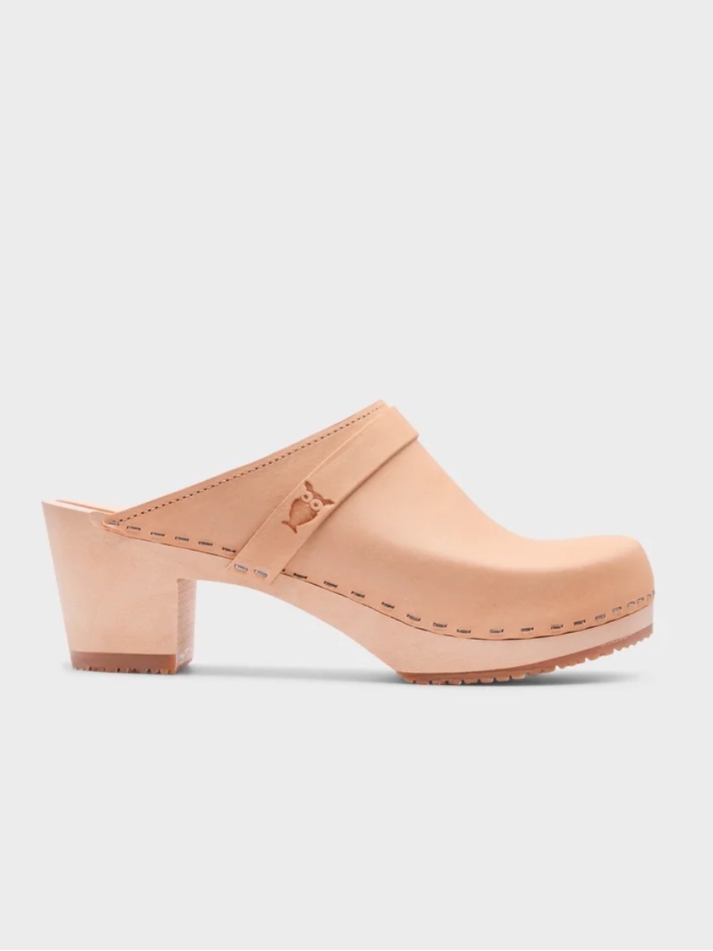 Sandgrens Dublin Classic Clog Mule in Ecru